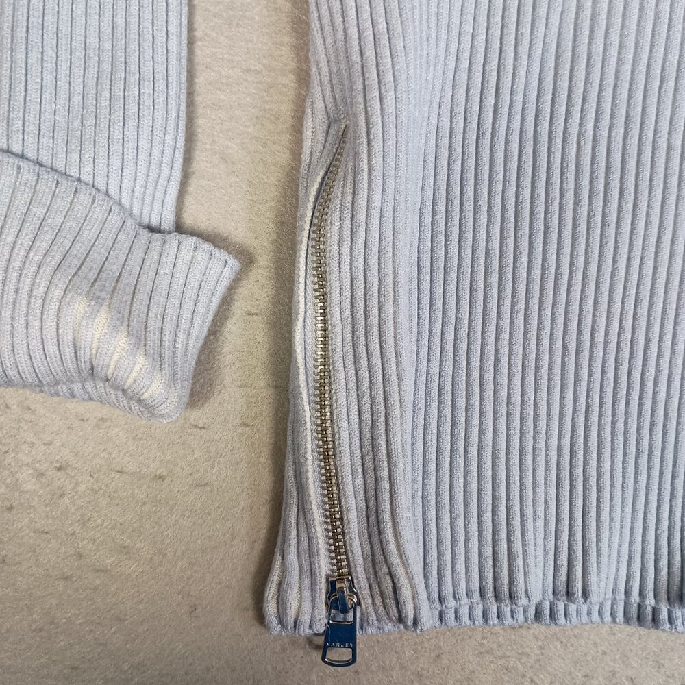 Varley Light Gray Ribbed Sweater - Picture 5 of 11